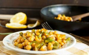 Channa aur simla mirch